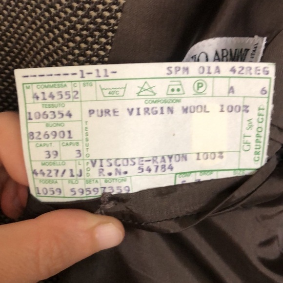 GIORGIO ARMANI | Men’s brown wool suit coat - Picture 11 of 11